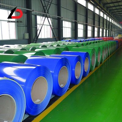 स्टॉक पर्याप्त आपूर्ति ASTM/AISI/SGCC/CGCC 0.1mm-3.0mm Z120-275 PPGI/PPGL कस्टम चक्र के साथ स्टील कॉइल से 7-15 दिन
