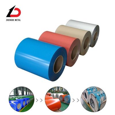 पूर्व चित्रित Dx51d G550 Sgcd Z100 0.5mm 0.6mm Ral रंग लेपित PPGI/PPGL स्टील कॉइल 1mm-30mm मोटाई कस्टम चक्र 7-15 दिन