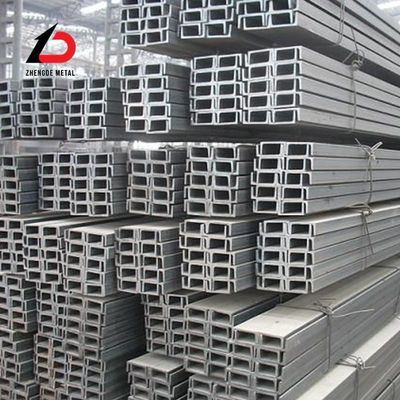 एएसटीएम A36 Q235 Ss400 Q345b S235jr A992 A572 ग्रेड 50 उच्च शक्ति स्टील व्यापक फ्लैंज कम कार्बन स्टील सी चैनल स्टील