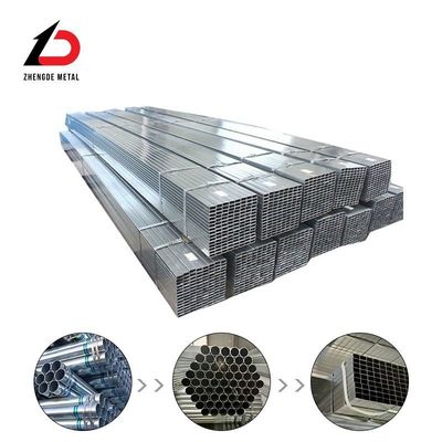 ASTM DN60 80 Sch.20 40 जस्ती गोल पाइप वर्ग आयत जस्ती वर्ग ट्यूब पतली दीवार मोटी दीवार बड़े व्यास जस्ती वेल्डेड स्टील पाइप स्पॉट स्टॉक